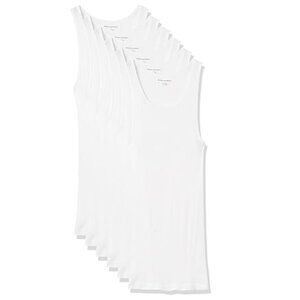 Amazon Essentials Men’s 6-Pack Tank Undershirts – Size M